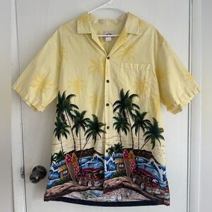 Vintage authentic Hawaiian short sleeve button up men’s size large